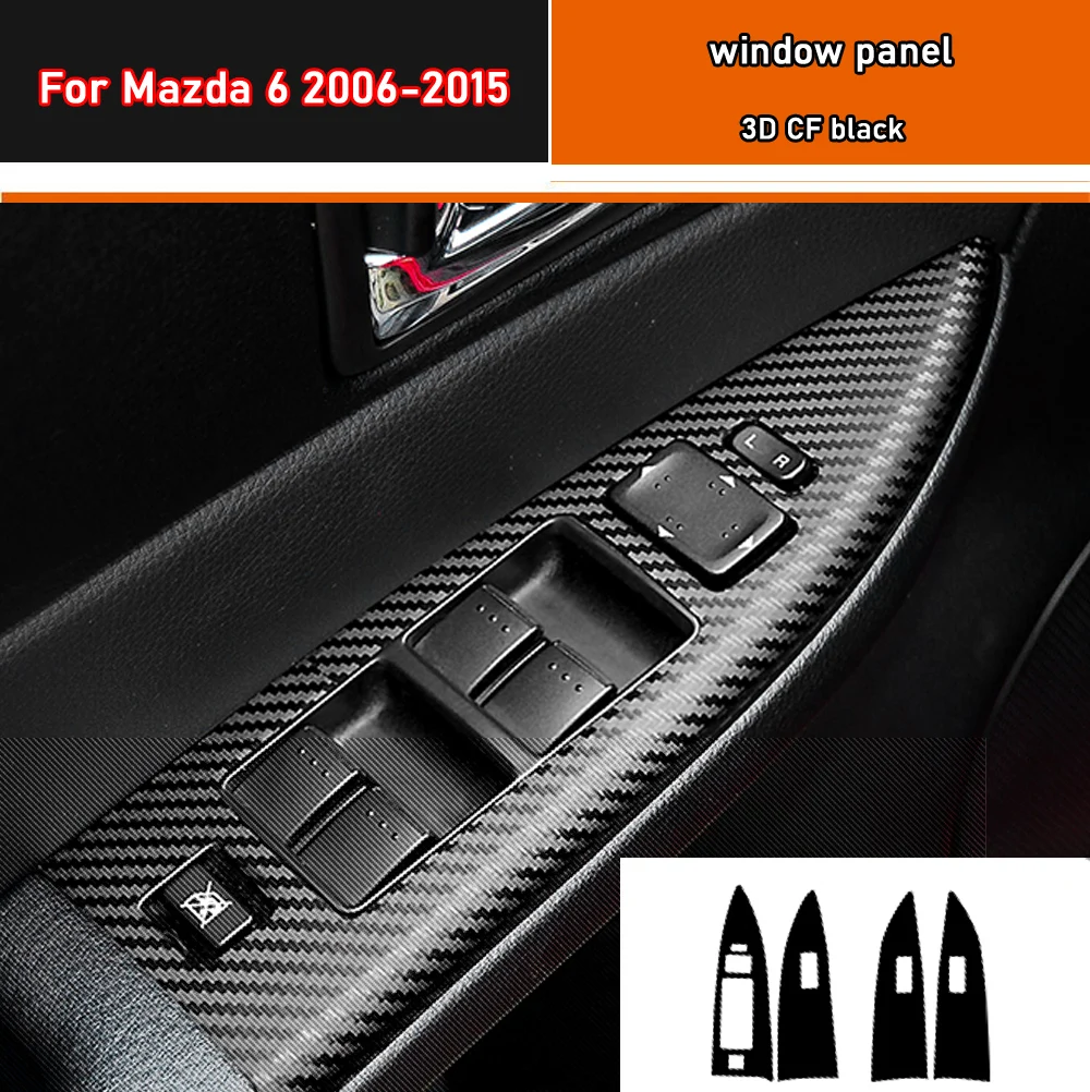 

4 шт./комплект, наклейки на панель автомобиля для Mazda 6 2006-2015