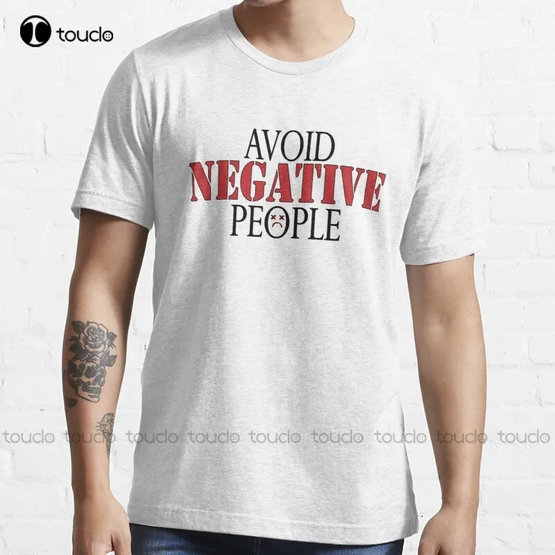 

New Avoid Negative People 4 T-Shirt Halloween Shirts Cotton Unisex Tee Shirt Fashion Funny Harajuku Streetwear Tshirt