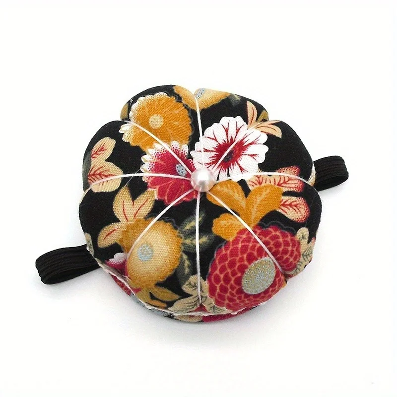 1pc 호박 모양 바늘 핀 쿠션 홀더 바느질 키트 DIY 공예 바느질 핀 탄성 손목 밴드 Pincushions
