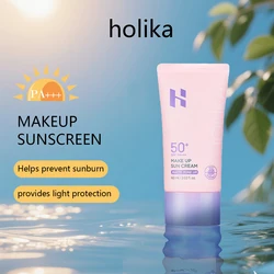 HOLIKA HOLIKA Lightweight Fast - Absorbing Makeup Sunscreen: Skin - Friendly Korean K - Beauty Skincare (Pink)