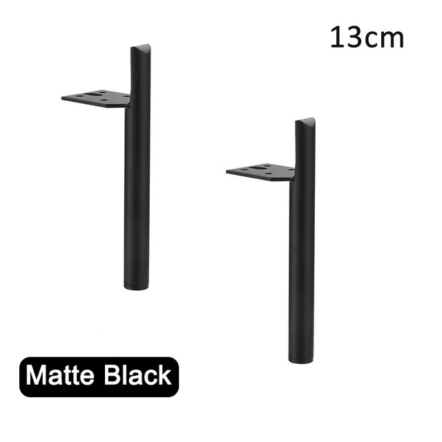 Pack 4 Metal Furniture Legs TV Feet DIY Table Leg Replacement