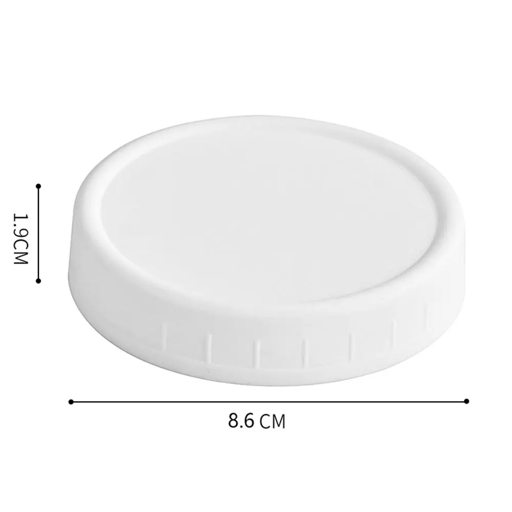 Kitchen Utensils Reusable Plastic Mason Jar Lids 12pcs For Wide Mouth Jar