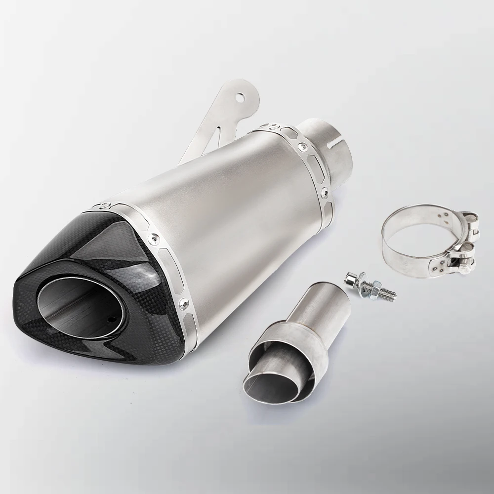 

60mm 65mm 51 Slip-on Motorcycle Exhaust Muffler Escape Moto Removable DB Killer Laser for BMW S1000RR 2010-2014 S1000R 2010-2016