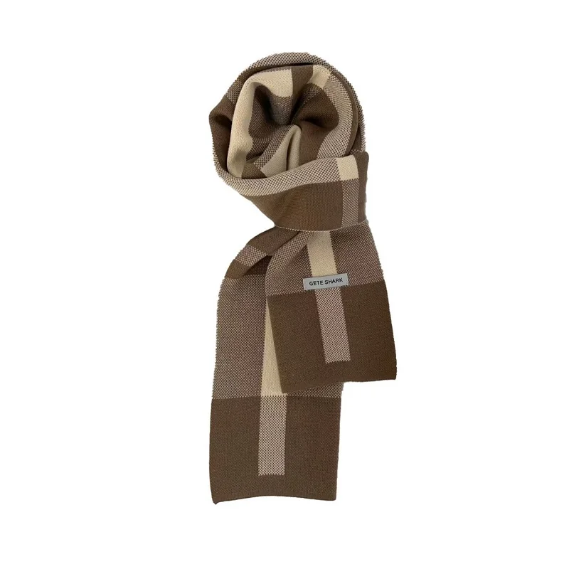 Warm Winter Mens Knit Scarf Shawl Wrap