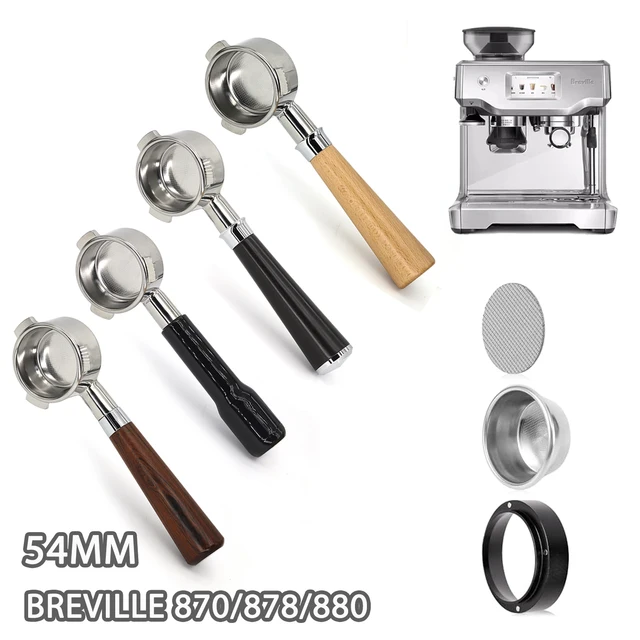 54mm Breville Sage 870 878 880 Coffee Bottomless Portafilter Naked Replacement Filter Basket Barista Tool Espresso Accessory