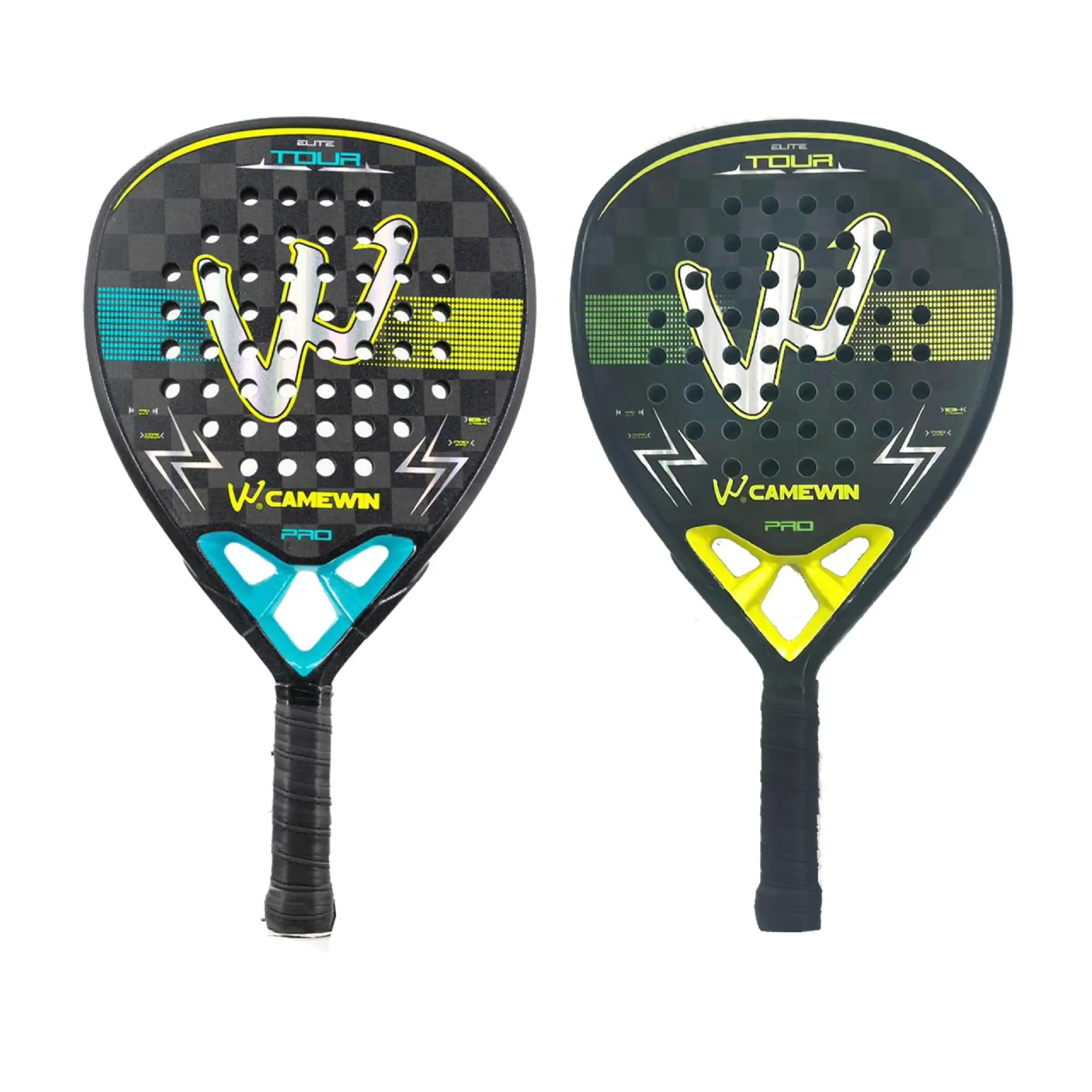Padel Racket 18K 3K Carbon Fiber Surface with EVA Memory Flex Foam Core Padel Tennis Racquets Diamond Shape Tennis
