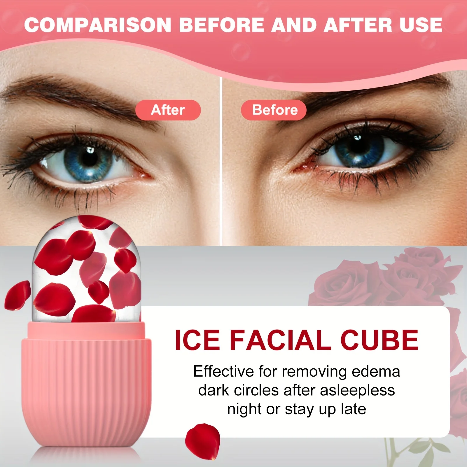 Silicone Ice Cube Trays Beauty Lifting Ice Ball Face Massager Contouring Eye Roller Facial Treatment Reduce Acne Skin Care Tool