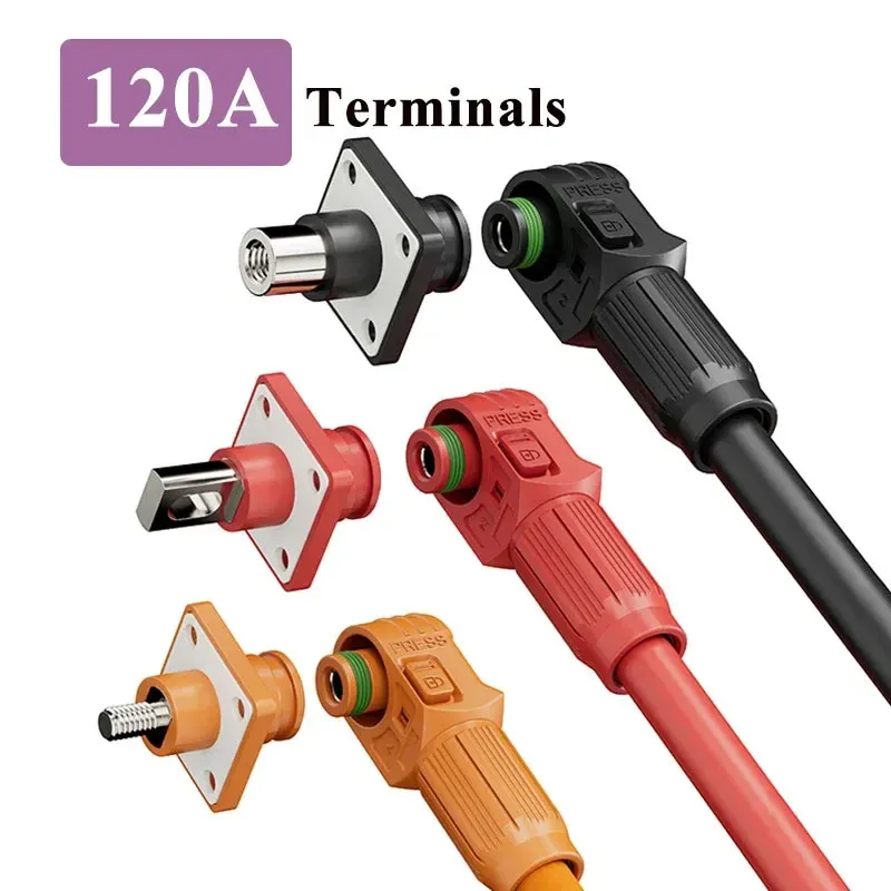 120A Single Core Energy Storage Converter Cabinet Connector Photovoltaic Energy Storage Cabinet Battery Connection Terminal Plug
