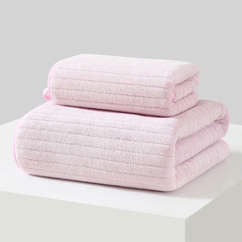 클래식 터키 타월, 초대형, 프리미엄 면 목욕, 두껍고 흡수성, 속건성, 골지, 고급 욕실 타월, 27x55인치