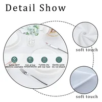 Nappe de Table à motif géométrique élégant, décoration de fête, salle à manger, maison, cuisine, patios, imperméable, anti-taches 4