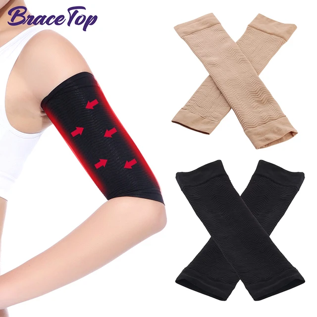 Mangas de compresión para la parte superior del brazo, moldeadores de brazo  para mujer, envolturas de compresión para brazos flácidos, manga de  compresión de brazo para entrenamiento deportivo - AliExpress