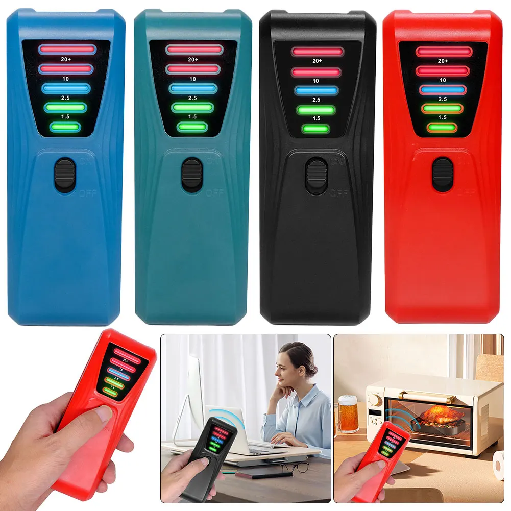 EMF Meter Paranormal Investigation Equipment with LED Light Magnetic Field Detector Battery Powered for Industrial Construction