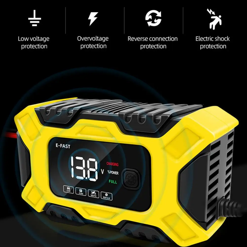 Caricabatterie Intelligente Durevole Plug-And-Play Prestazioni Stabili Caricabatteria Intelligente Al Piombo Accessori Moto