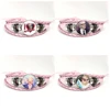 Netherlands Hot Singer Joost Klein Pink Leather Bracelets Glass Dome Snap Button Bracelet & Bangles Cute Fun Meme Jewelry Gift 1