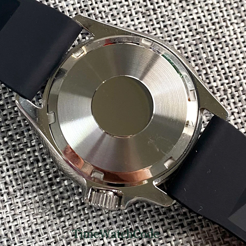 37mm Automatic Men's Watch NH35A Movement Sapphire Crystal Aluminum Bezel Rubber Strap Full Luminous Kanagawa Dial Date 316L