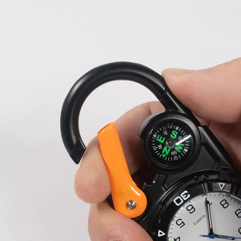 Belt Clip Watch Outdoor Sports Mountaineering Carabiner Pocket
