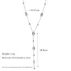 Keen on – collier chaîne en Y pour femmes, ne se décolore pas, exquis, chaîne de clavicule, nez de cochon, pompon, acier titane, classique français