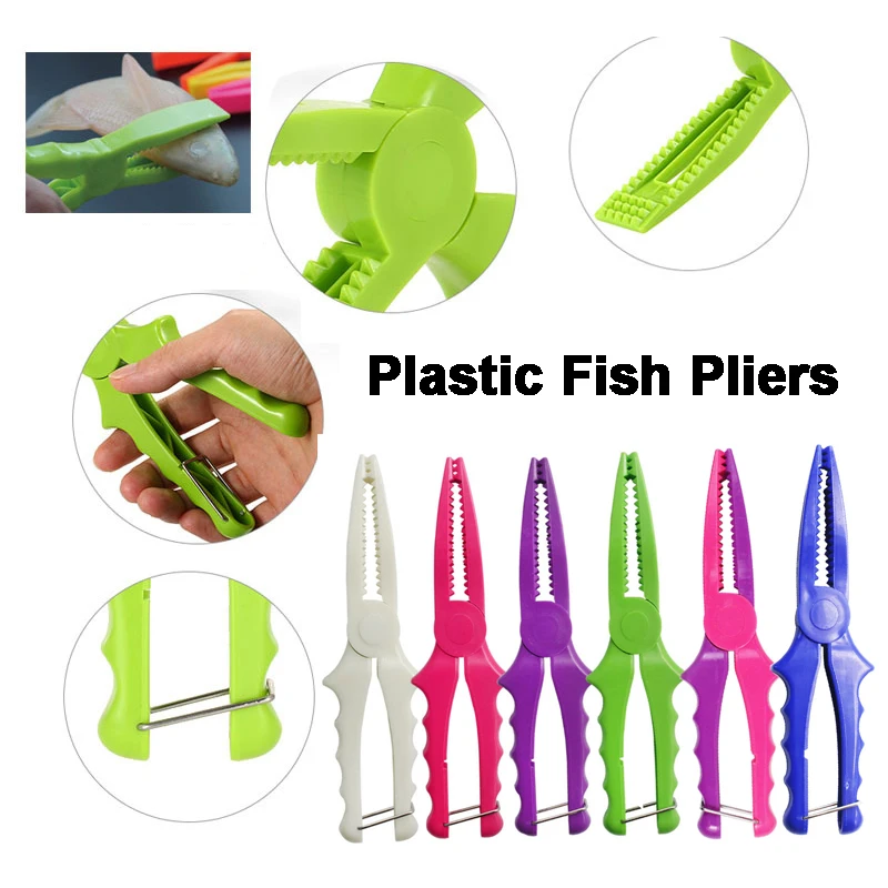 Fishing Pliers Plastic Fish Clamp Grip Catch Release Tool 25cm 80g