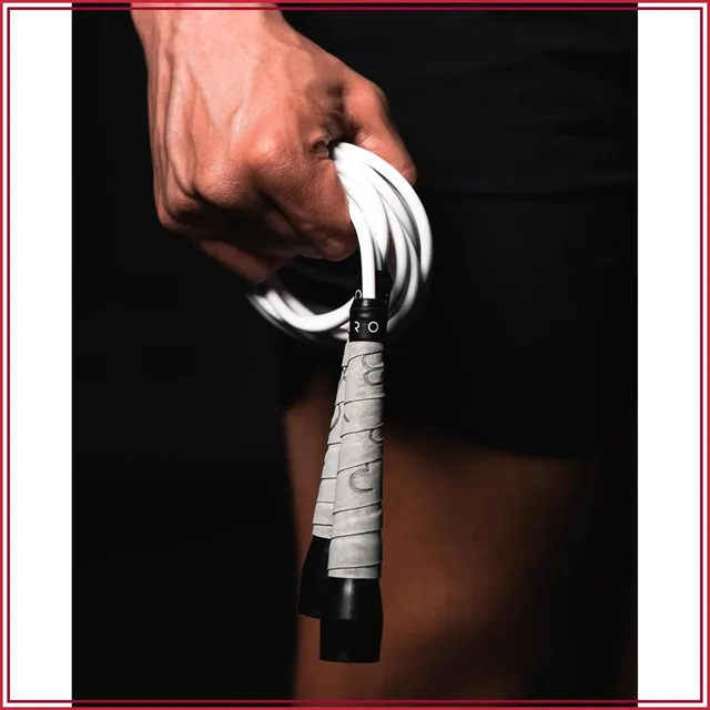 BOXROPE Boxing Jump Rope - Tangle-Free, Heavy PVC, Adjustable with Grip Tapes