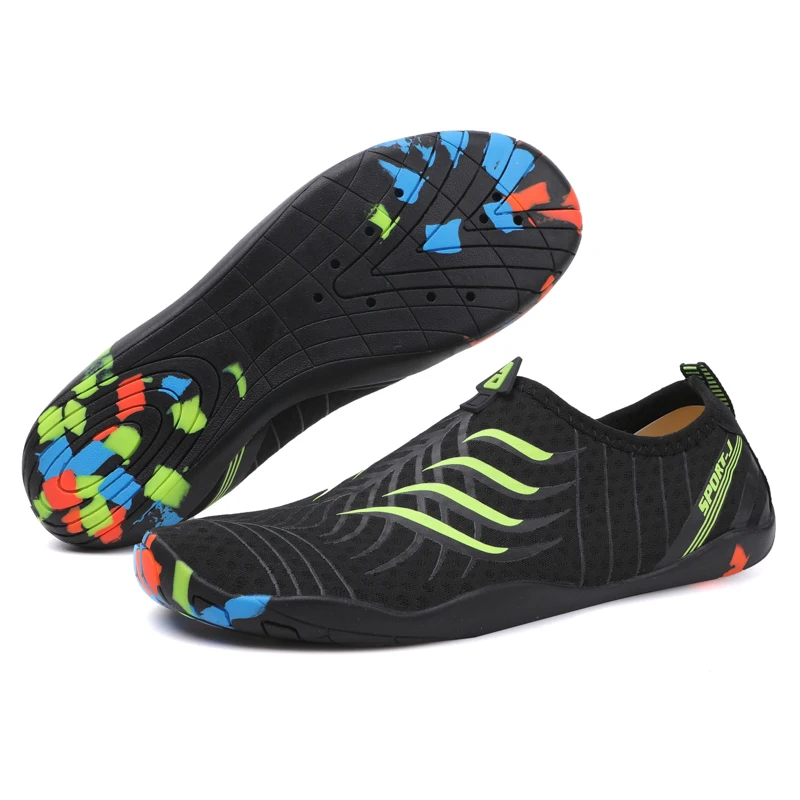 Unisex Barefoot Swimming Shoes Women Beach Sports Boots Quick Drying Water Zapatos De Hombre Elastic Mesh Gym Training Slippers