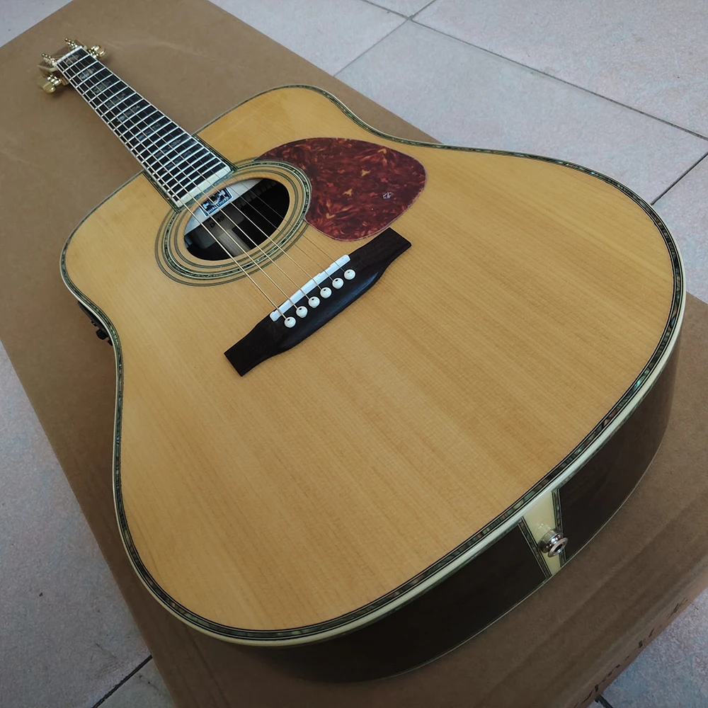 Acoustic Guitar D *-45 with 301EQ body for quick delivery