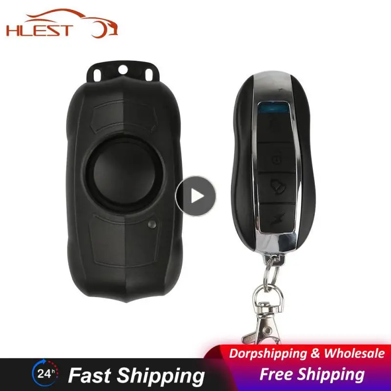 

Anchtek USB Charging Anti-Theft Bike Vibration Alarm Wireless Remote Control Security System Electric Bike Car Motorcycle Alarms