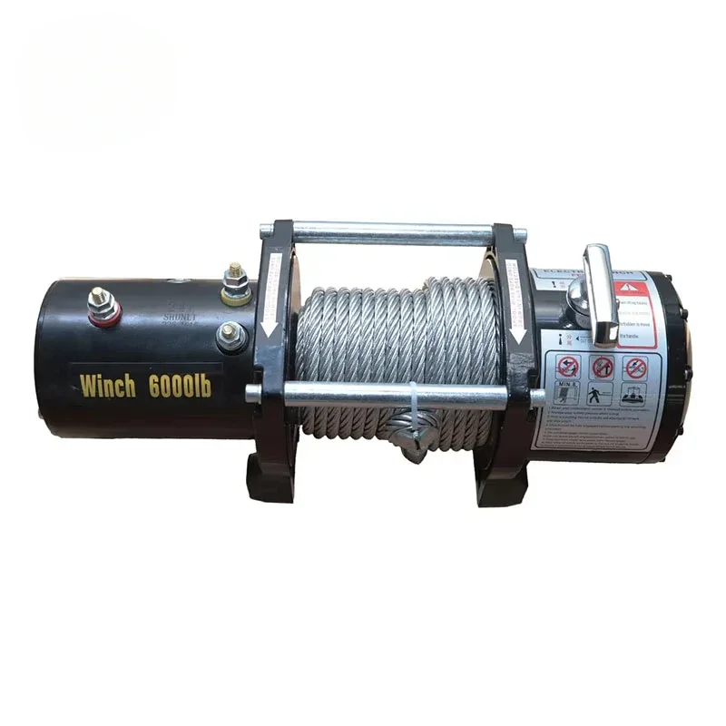 ODM 9000 lbs 12000 lbs 13500LBS vehicle-mounted electric traction crane 12v 24v Control Synthetic Rope Electric Winch For cars