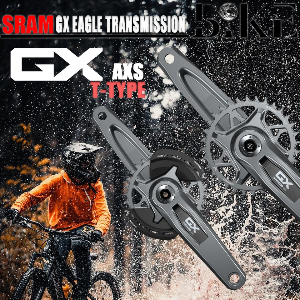 パーツ SRAM GX Eagle, DUB, T-Type, 34T, 170mm 2024 Original SRAM GX Eagle AXS Transmission DUB Crankset