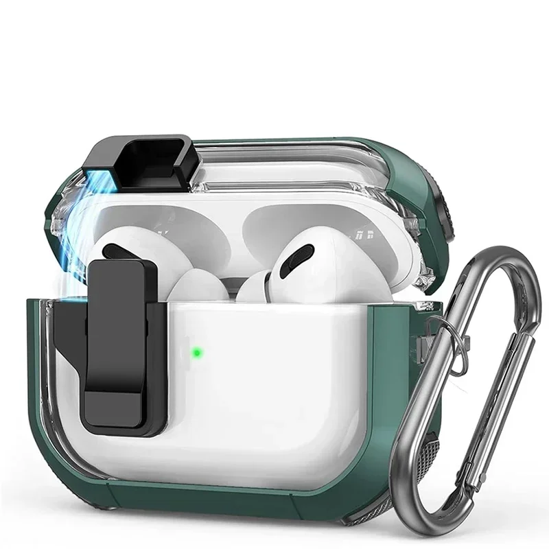 Custodia Trasparente Trasparente Compatibile Airpods Pro 2Nd 1St Generation Cover Protettiva Con Switch Apple Airpods 3 2 Custodia Di Ricarica