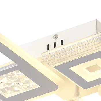 48W Modern LED Ceiling Light Adjustable Light Fixtures Ceiling Mount LED Chandelier Ceiling Lamp with Remote for Kitchen Bedroom 6
