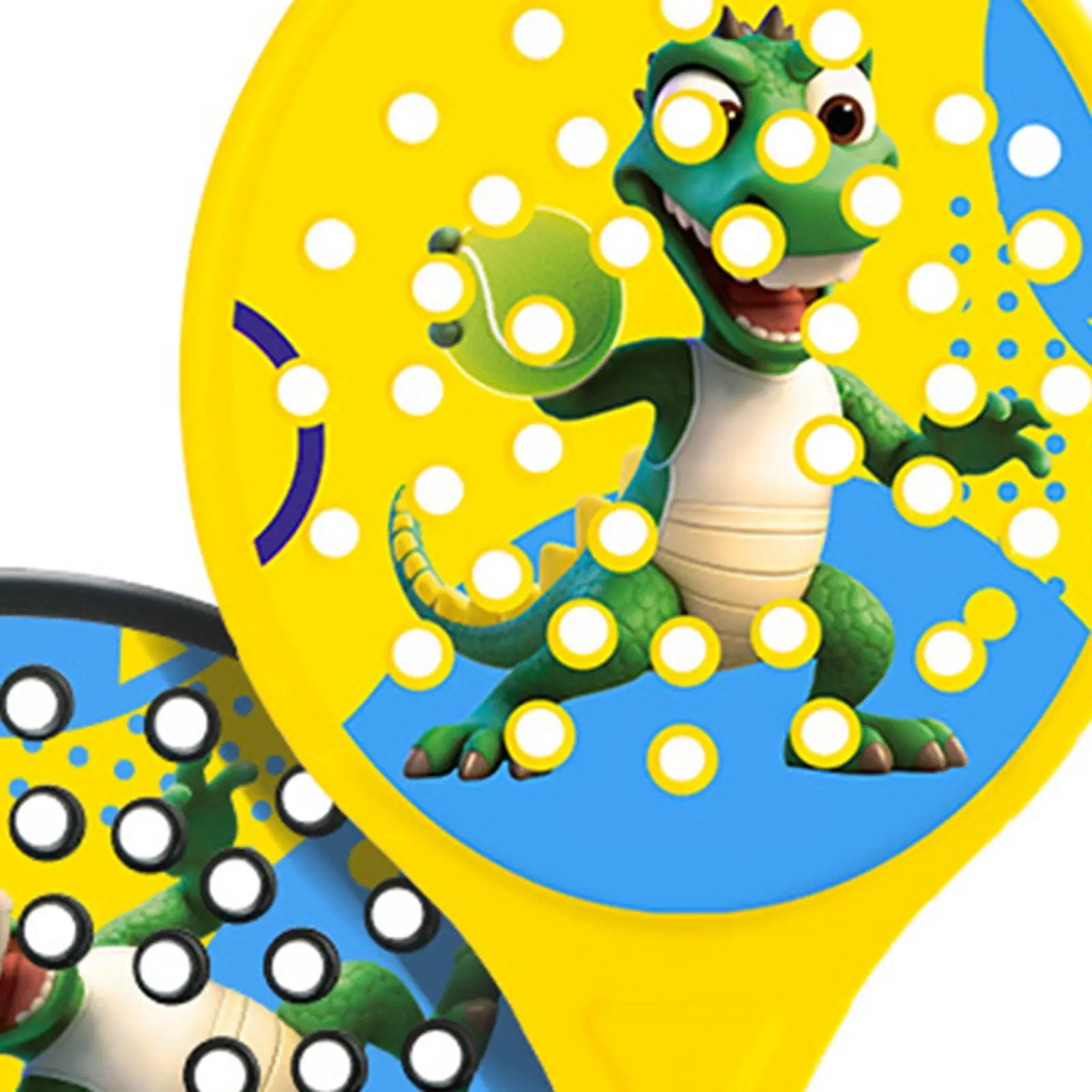 2x Kids Padel Rackets Paddle Tennis Racquets Breathable Gripping Lightweight Paddles Set Rackets for Kids Children Beginners