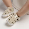 Newborn Boys And Girls Baby Shoes Fashion Canvas Soft Soles First Walking Shoes Breathable Sandals Popular Summer Beach Shoes 6