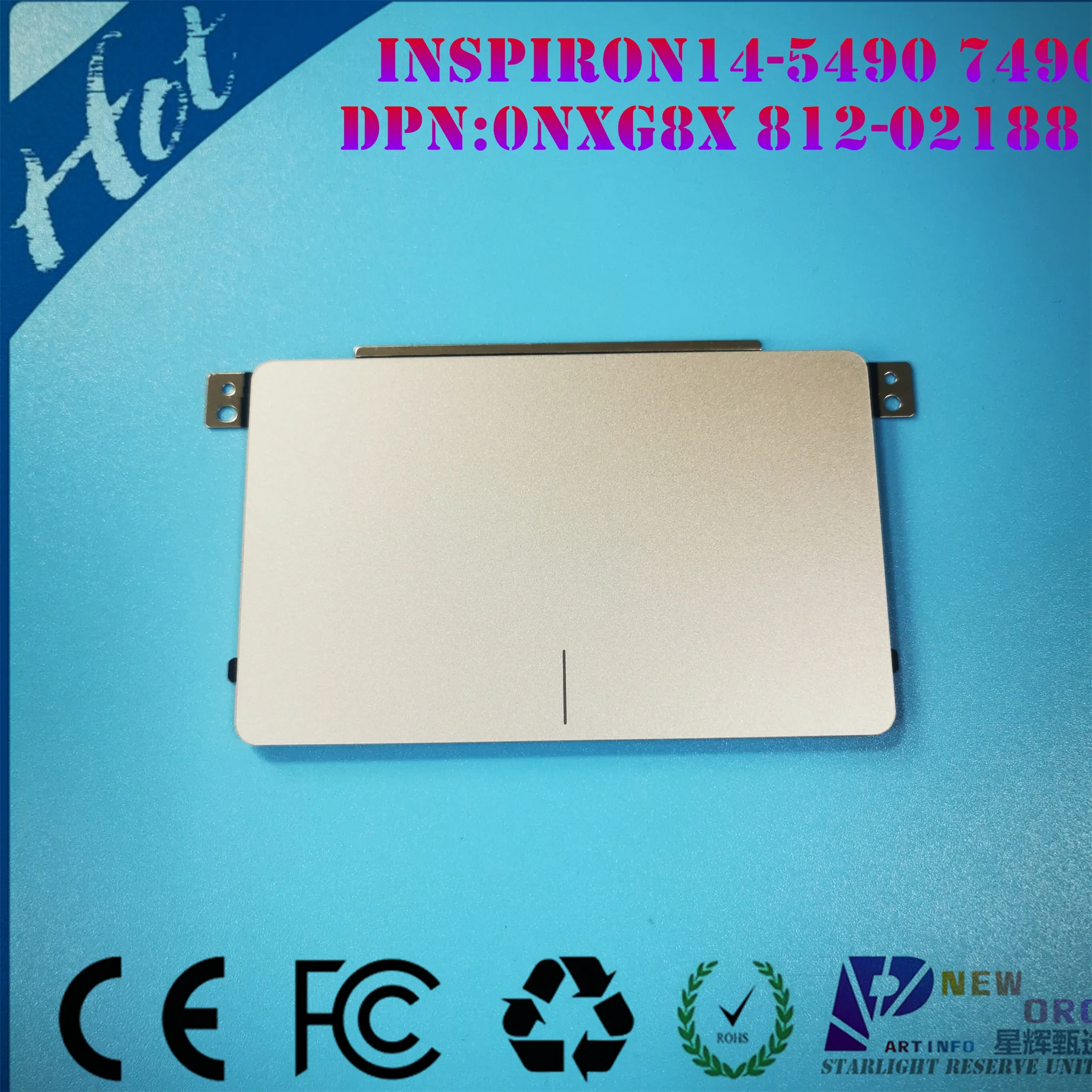 Laptop touchpad for DELL INSPIRON 5390 7390 5491 5490 7490 7491 5301 5401 5391 series SLIVER 0NXG8X 812-02188