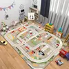 Child Climing Playing Mat Hopscotch Flannel Carpet for Bedroom Living Room Bedside Floor Mat Home Decor Anti-slip Floor Rug 6