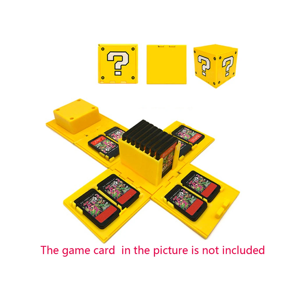 

10 PCS a lot 16 In 1 Games Storage Case Foldable box for Switch for N-S Game Card Box Cube Holder Portable Protective box