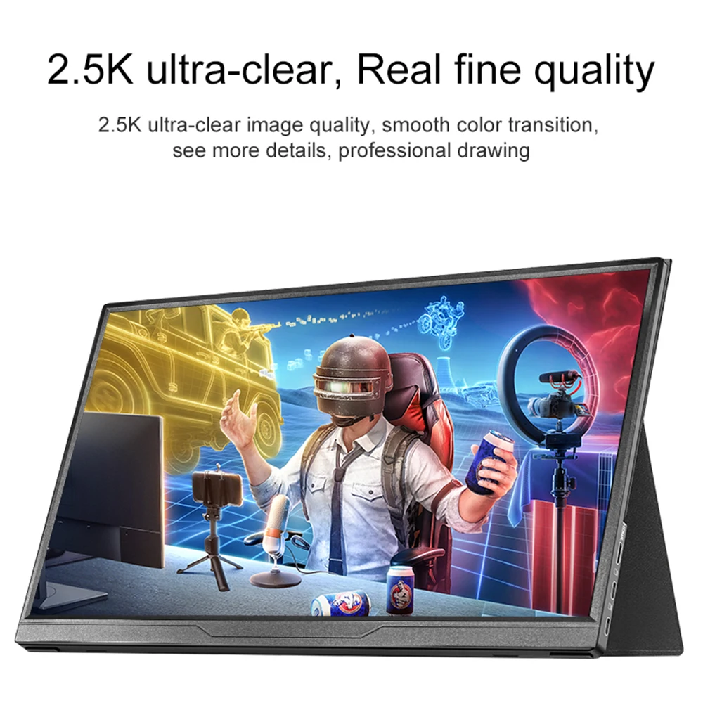 16 インチ 2.5K ポータブル モニター 2560*1600 100%sRGB 拡張