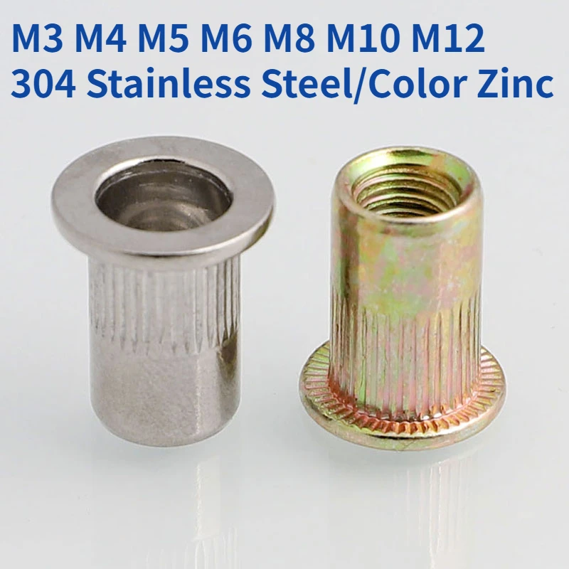 M3 M4 M5 M6 M8 M10 M12 304 Stainless Steel/color Zinc Flat Countersunk