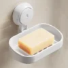 TAILI Suction Cup Soap Dish Powerful Vacuum Suction Soap Holder, Strong Sponge Holder for Shower, Bathroom, Tub and Kitchen Sink 1