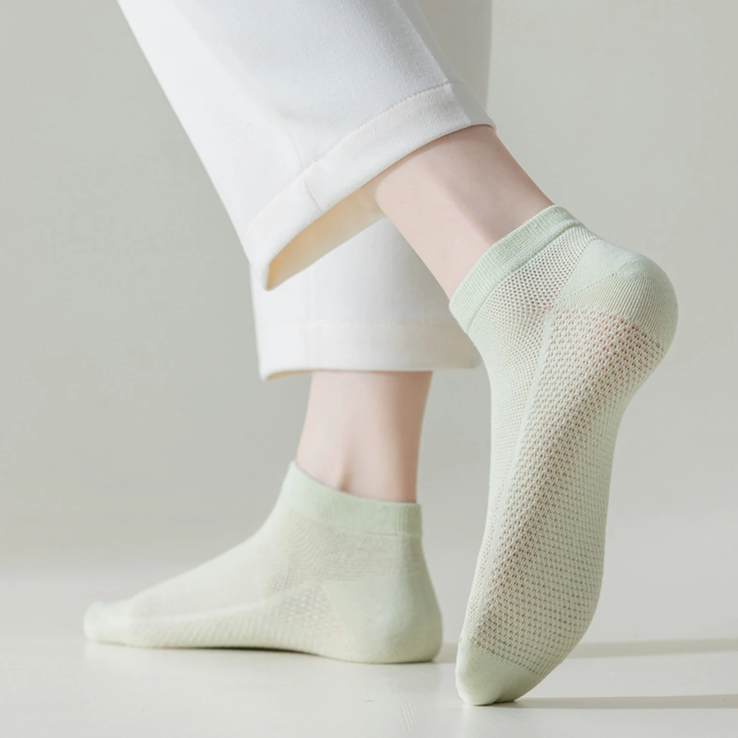 12 Pairs Woman Cotton Socks Short Thin Mesh Breathable Sock Short Low Cut Summer Girl Sock