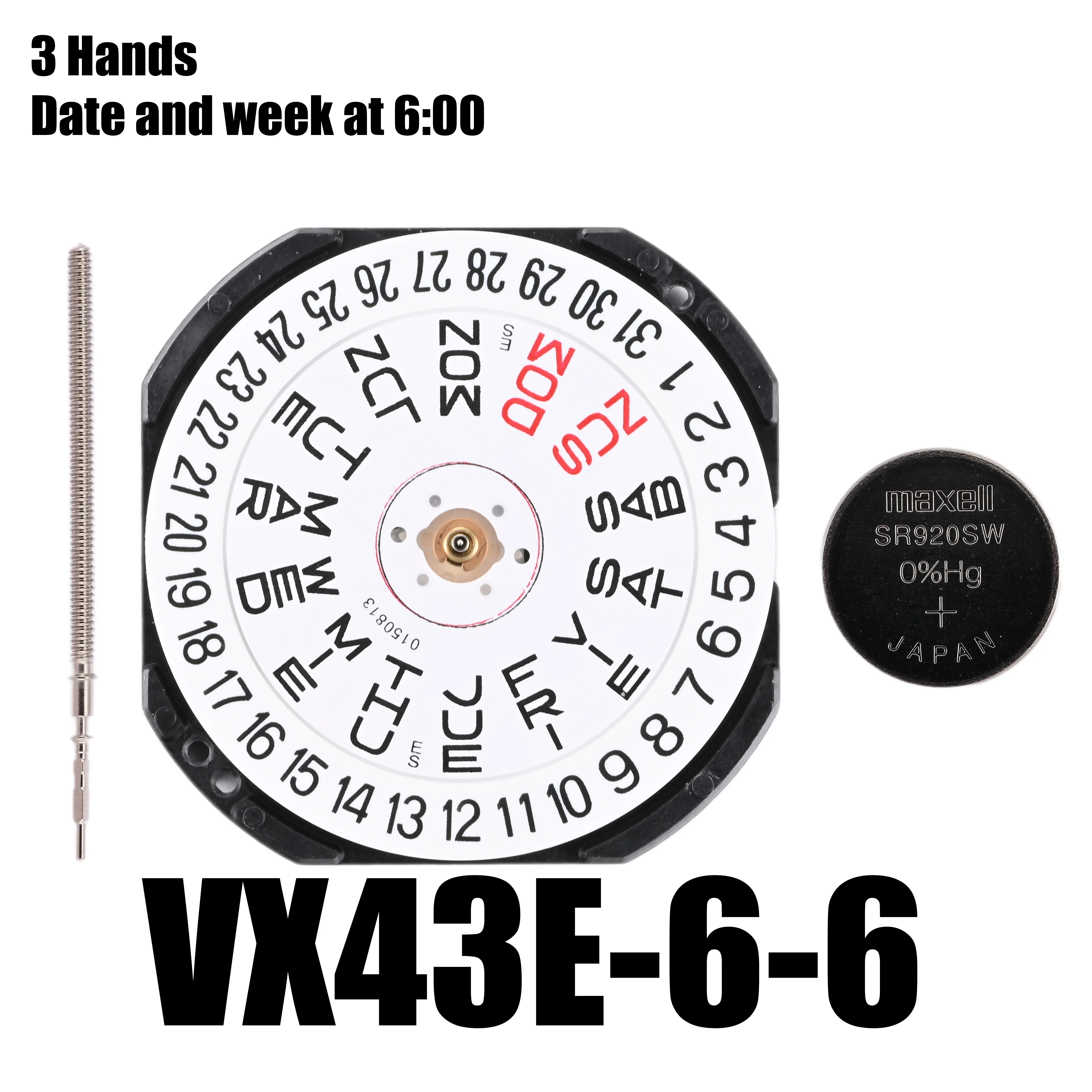 VX43 Movement Epson VX43 Movement Japan Genuine VX Calendar Series