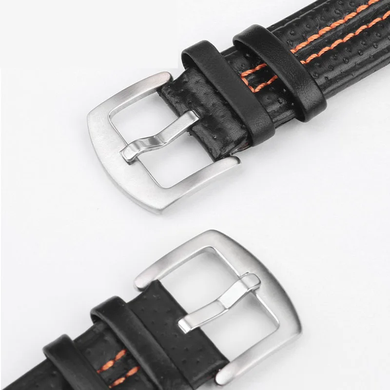 POYNMRE 27 * 15mm New Leather Watch Band Compatible With Seiko Sportura