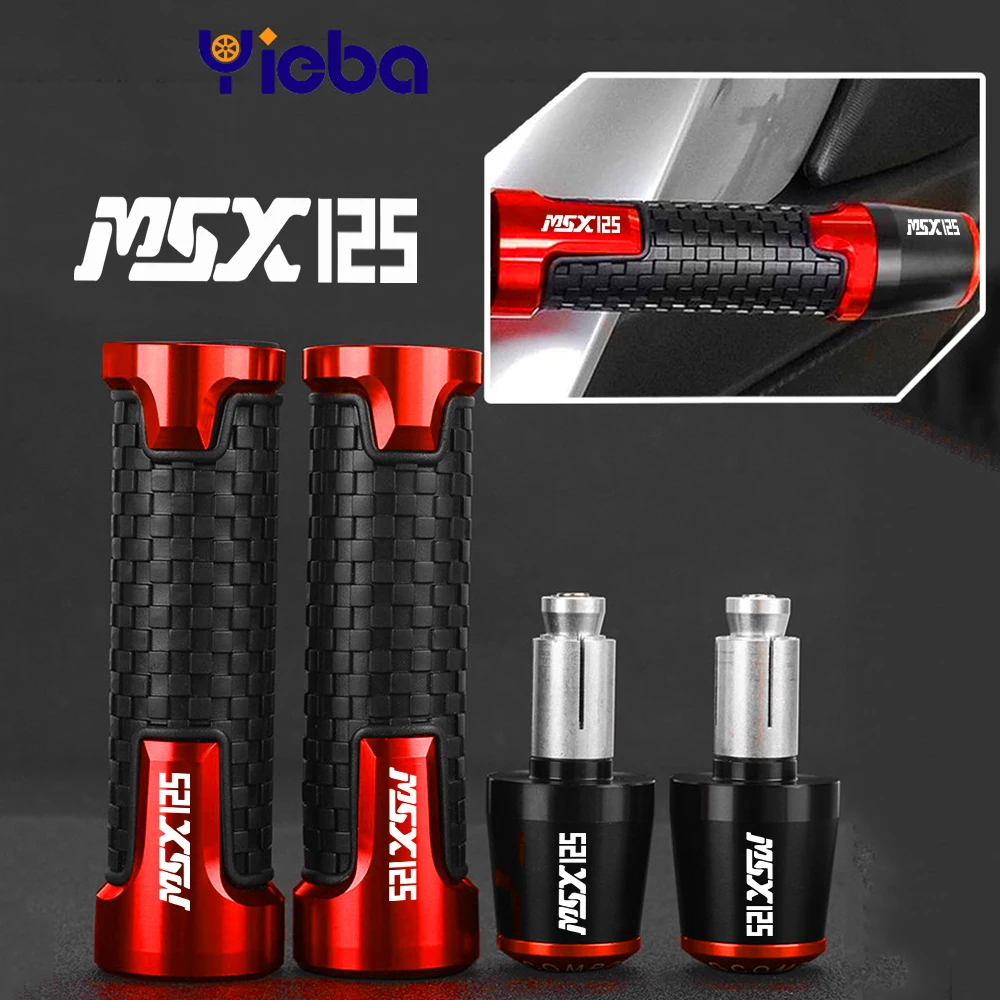 

FOR Honda MSX125/GROM 2014-2017 2015 2016 Motorcycle CNC 22MM Handlebar Grips Handle Bar Cap End Plugs MSX 125 2017-2023 2022 21