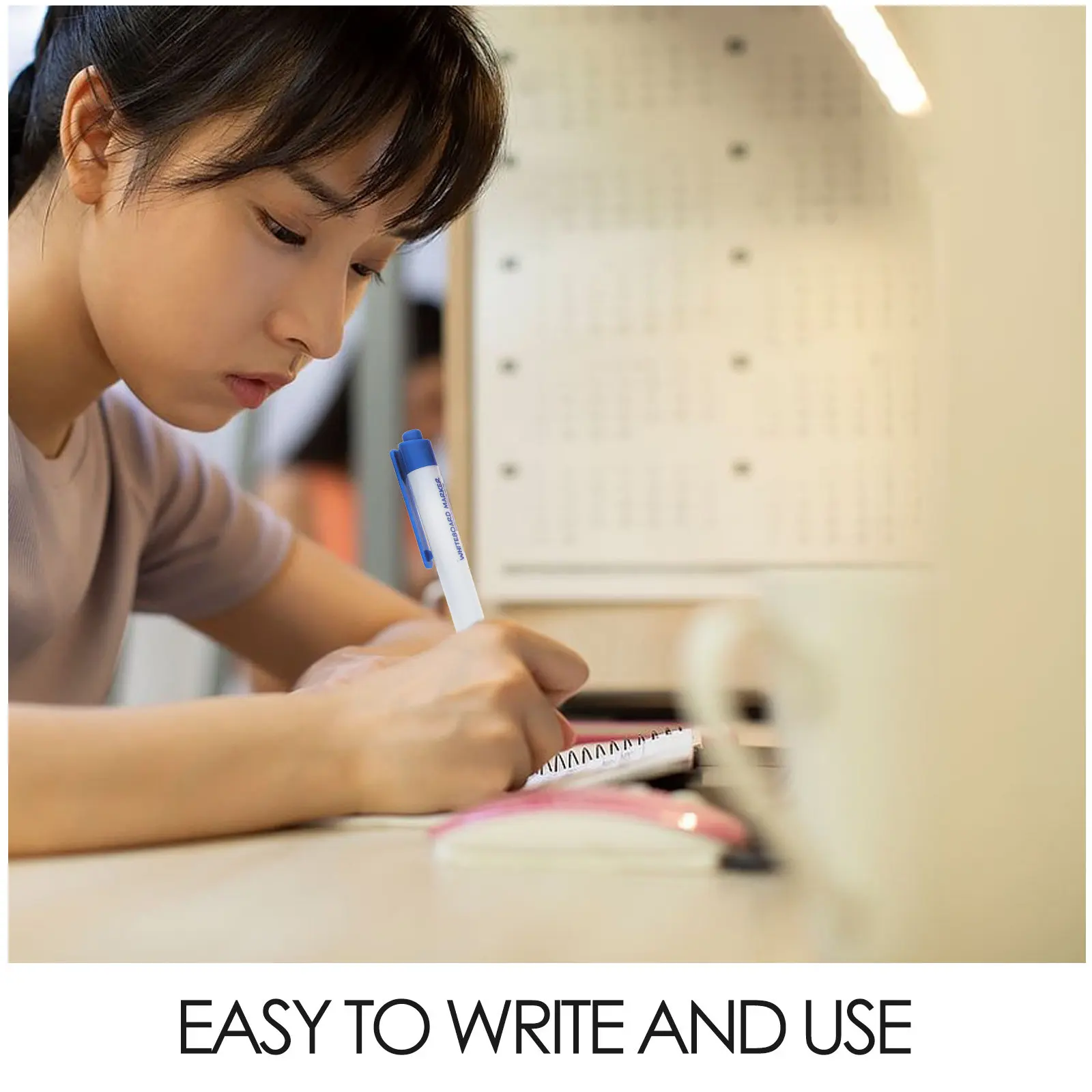 12개입 화이트보드 마커, 지워지는 드라이 이레이저 펜, 가정, 사무실, 학교용, 창의적인 미세 팁, 다용도 표면 마커, 대량 팩