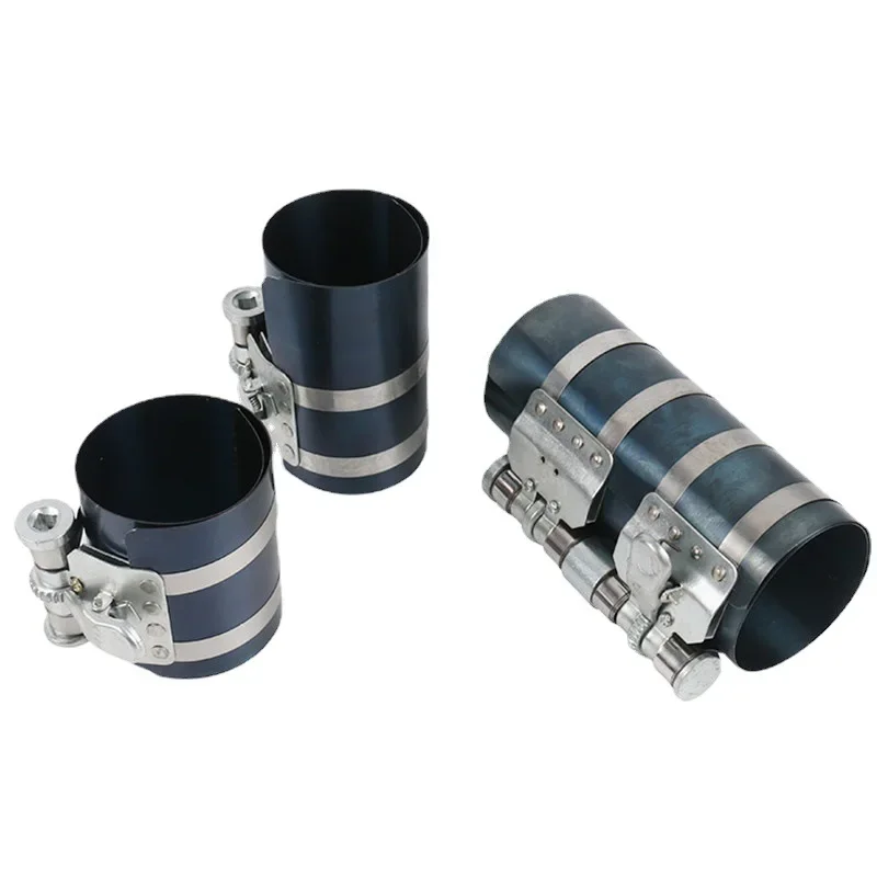 

Piston Ring Compressor Tool 6 Inch, with Adjustable Safety Screws, Adjustment Range 60-195mm, Car Engine Piston Ring Compressor