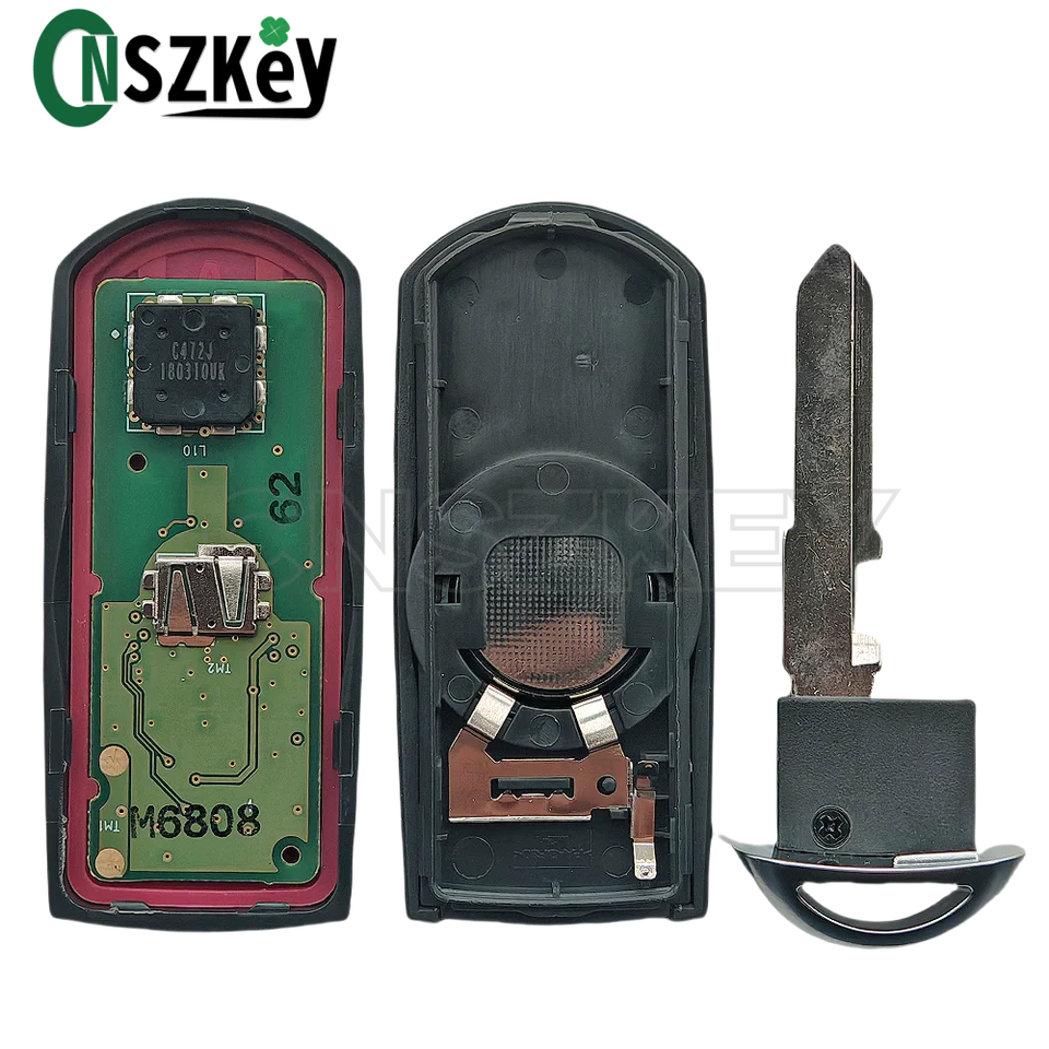 マツダ用スマートリモコンキー,cx9 2018 2019 cx3 cx5 SKE13D-02