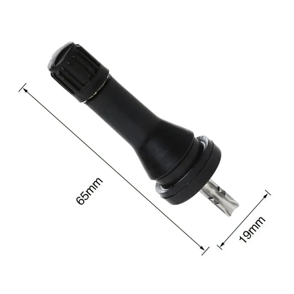 Tyre Stem Valve Stems Snap In TPMS Tyre Pressure Sensor Valve 4pcs Black Caring Car Accessories For Nissan Qashqai