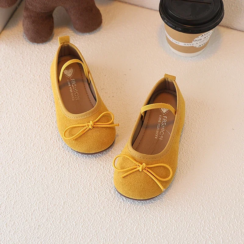 2025 Kinder Lederschuhe für Mädchen Frühling Herbst Neue Mode Koreanischen Stil Weichen Boden Anti-rutschig Vielseitig Prinzessin Wohnungen – Detail 11