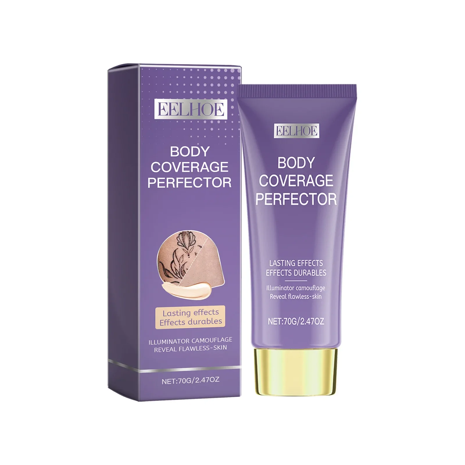 Concealer with Light-Reflecting Formula, Brighten Skin and Reduce Dullness Cover Scars Tattoos and Blemishes Firm Skin 6