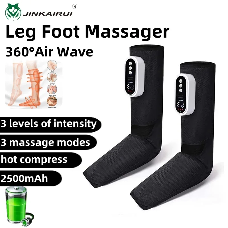 Rechargeable Leg Massager with Air Pressure and Kneading