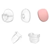 5in1 Flange & Silicone Diaphragm & Milk Collector Duckbill Valves Horn for S21 S18 Electric Breast Pumps Accessories Replacement 1